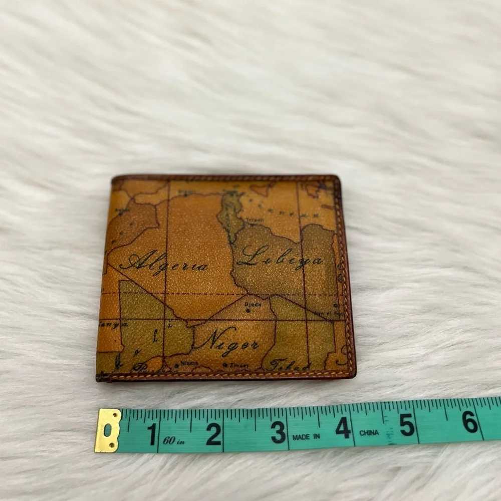 ALVIERO MARTINI - PRIMA 1A CLASSE BROWN TAN BLACK BIFOLD WALLET